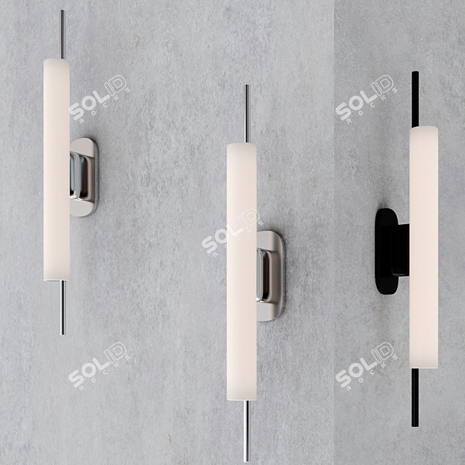 Sleek SONNEMAN Piccolo Wall Light 3D model image 3