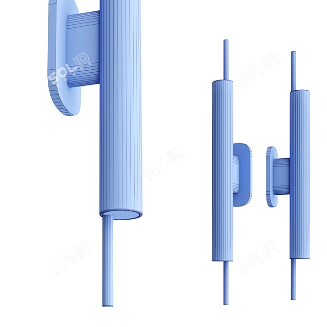 Sleek SONNEMAN Piccolo Wall Light 3D model image 4