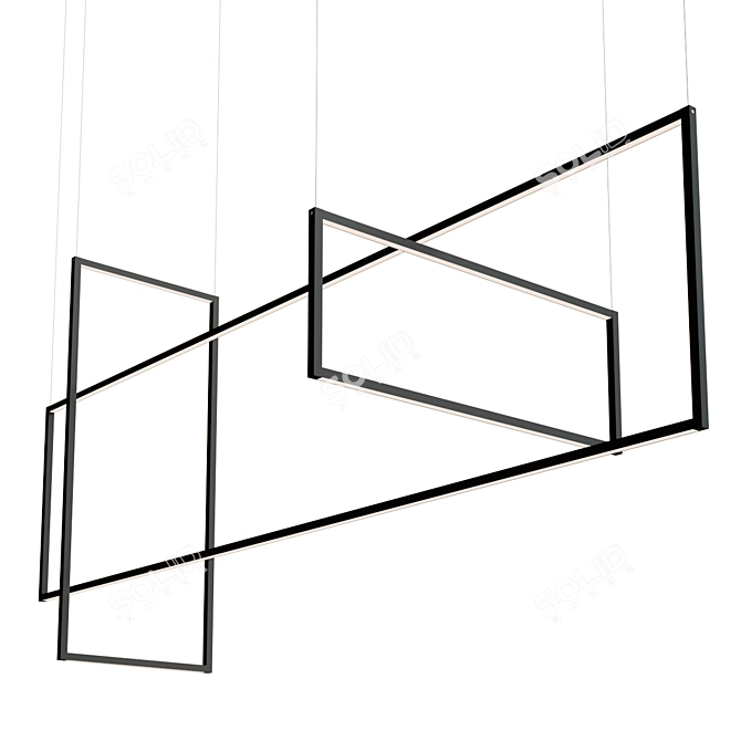 Kuzco Arkell Linear Suspension Light 3D model image 1