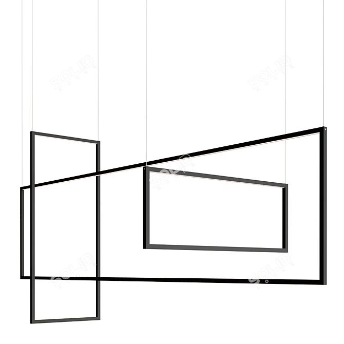 Kuzco Arkell Linear Suspension Light 3D model image 4