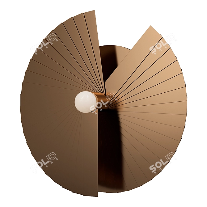 Balboni Brass Sconce Light Fixtures 3D model image 1