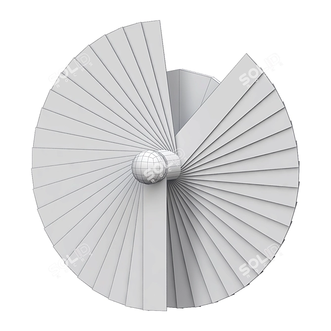 Balboni Brass Sconce Light Fixtures 3D model image 2