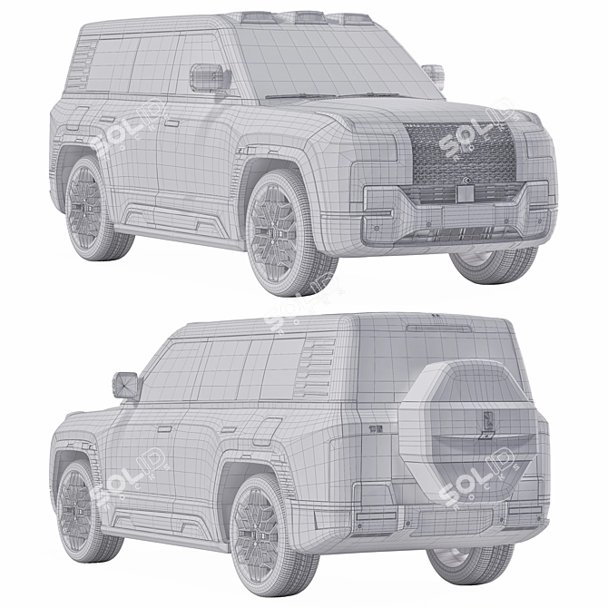 BYD Yangwang U8 3D Model 3D model image 3