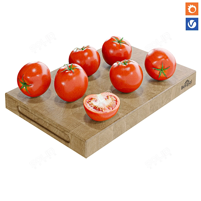 Expandable Tomato Model 3D model image 1