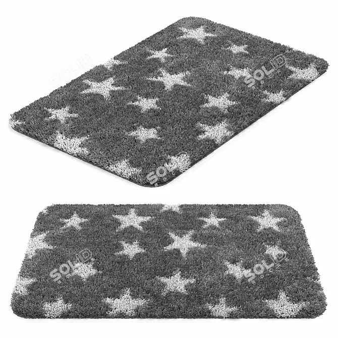 Microfiber Bathroom Mat IDDIS 3D model image 6