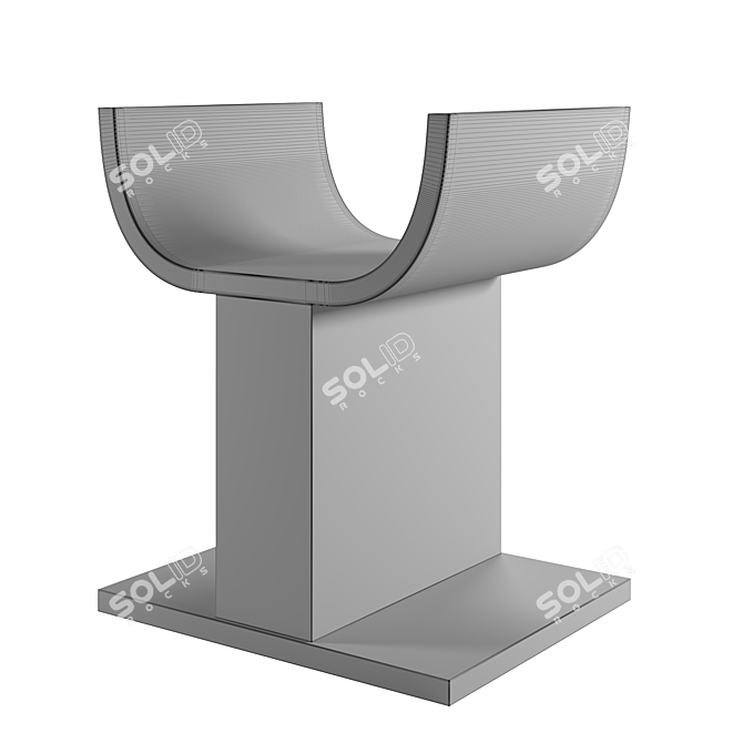 Chic and Modern Marko Stool 3D model image 4