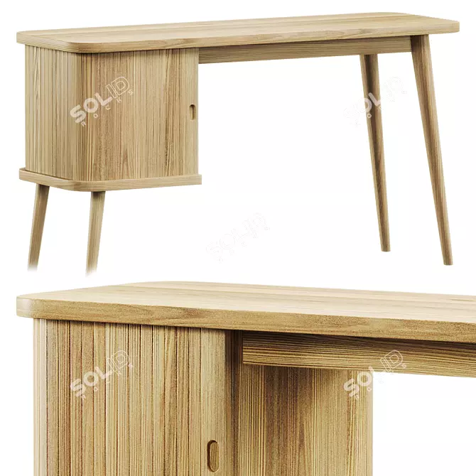 Modern Grayson Desk for 3D 3D model image 1