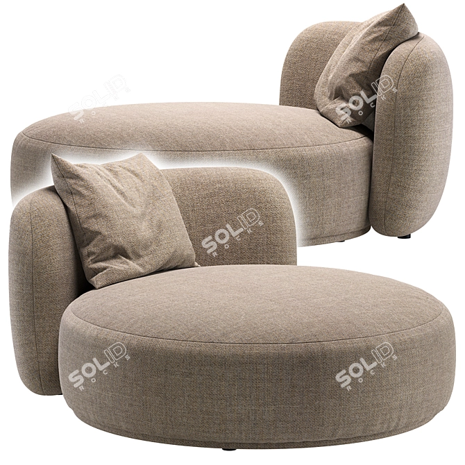 Fabro Sofa, Modern Design GUIDATA 3D model image 4