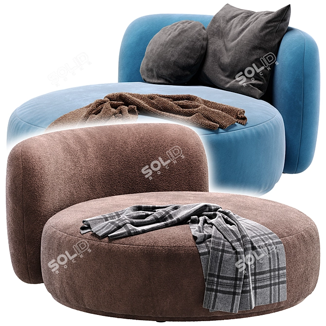 Fabro Sofa, Modern Design GUIDATA 3D model image 6