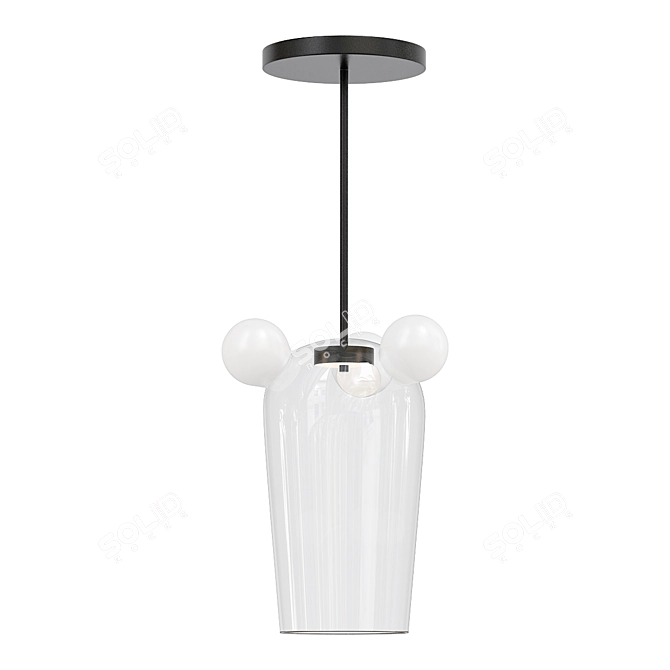 Elegant Bartolomeo Suspension Light 3D model image 2