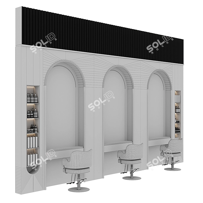 Stylish Beauty Salon Services 3D model image 4