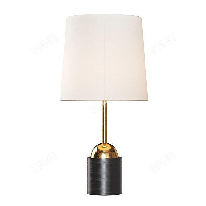 Organic Glow Table Lamp 3D model image 1