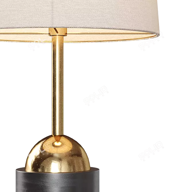 Organic Glow Table Lamp 3D model image 4