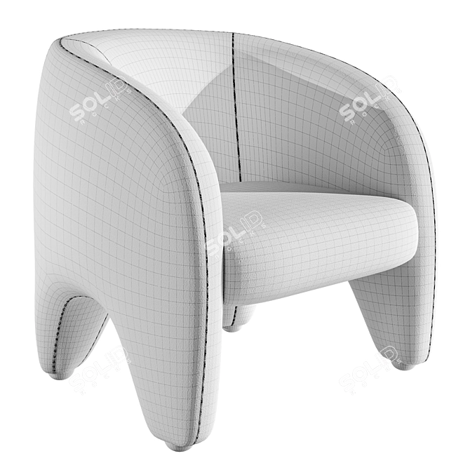 YUZU Flex Chair - Design Excellence 3D model image 2