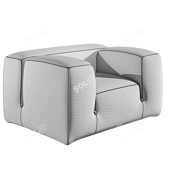 Elegant Tacchini LE MURA Chair 3D model image 2