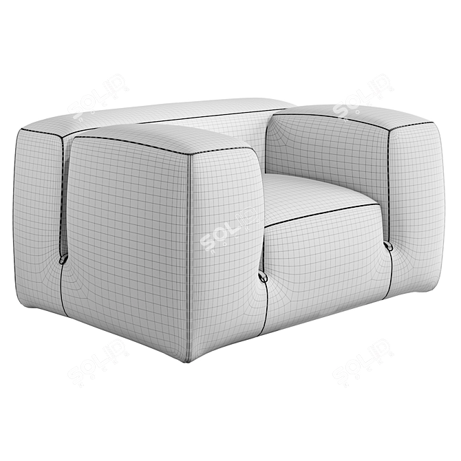 Elegant Tacchini LE MURA Chair 3D model image 4