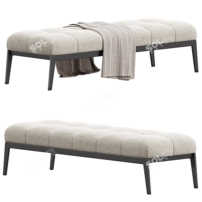 Sleek Tuulla Modern Bench 3D model image 1