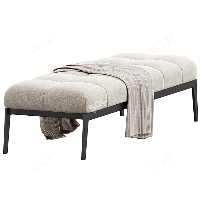 Sleek Tuulla Modern Bench 3D model image 2