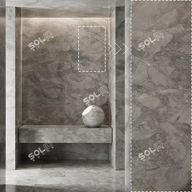 Marble Stone Texture Pack 3D model image 1