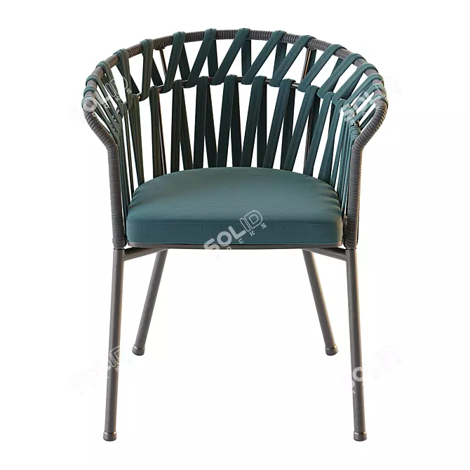 Varaschin EMMA CROSS Outdoor Chair 3D model image 2