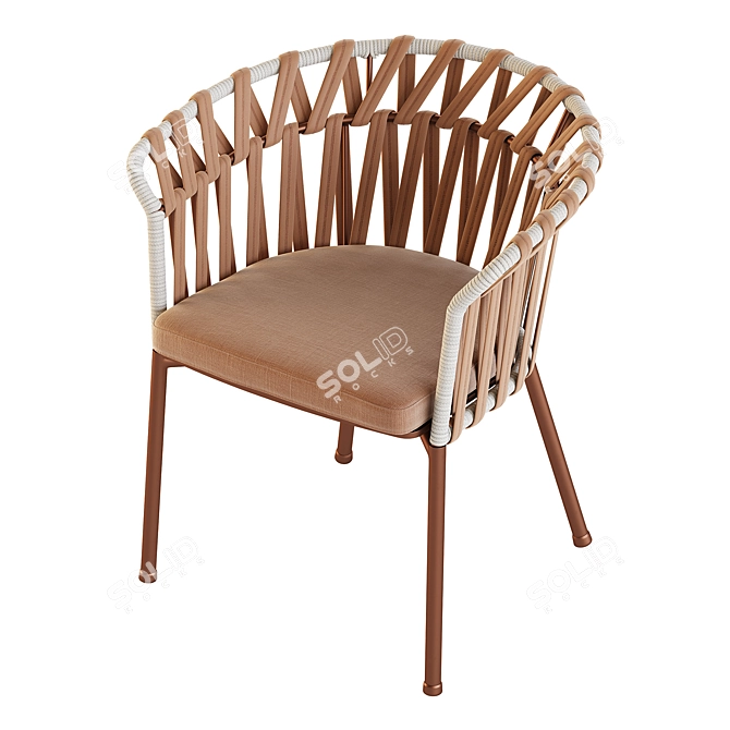 Varaschin EMMA CROSS Outdoor Chair 3D model image 7