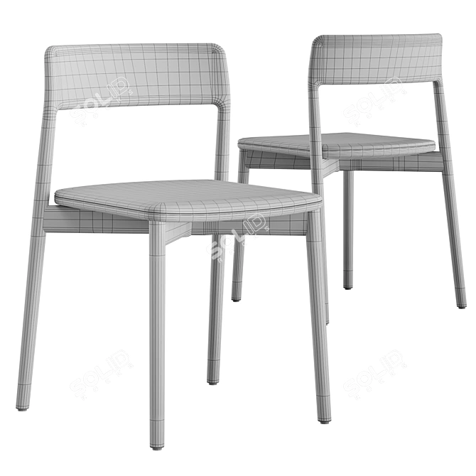 Modern Upholstered Chair by Mattiazzi 3D model image 6