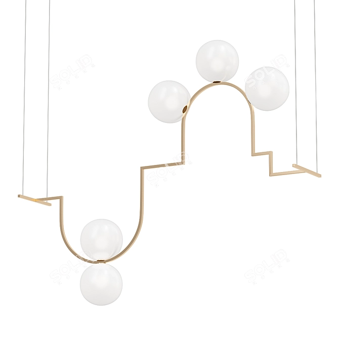 Modern Suspension Diapason Model A 3D model image 1