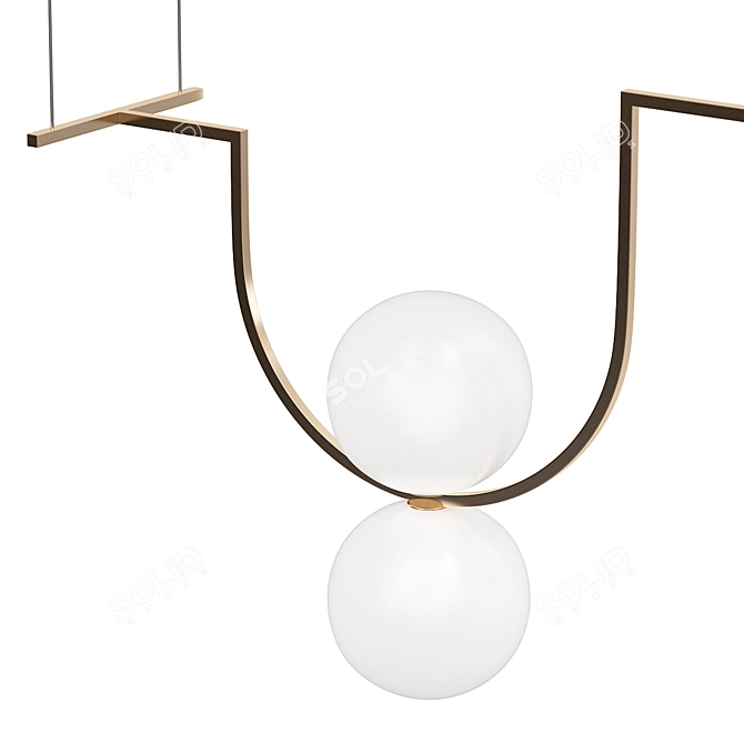 Modern Suspension Diapason Model A 3D model image 2