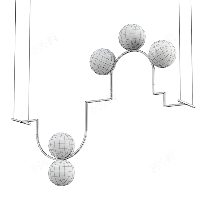 Modern Suspension Diapason Model A 3D model image 3