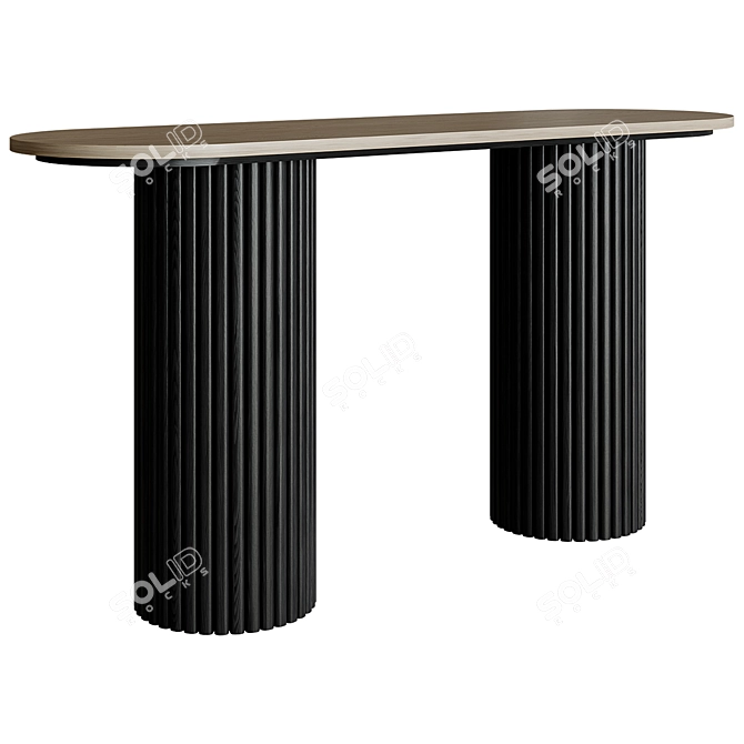 Title: Olivia's Hampton Console Stand 3D model image 1