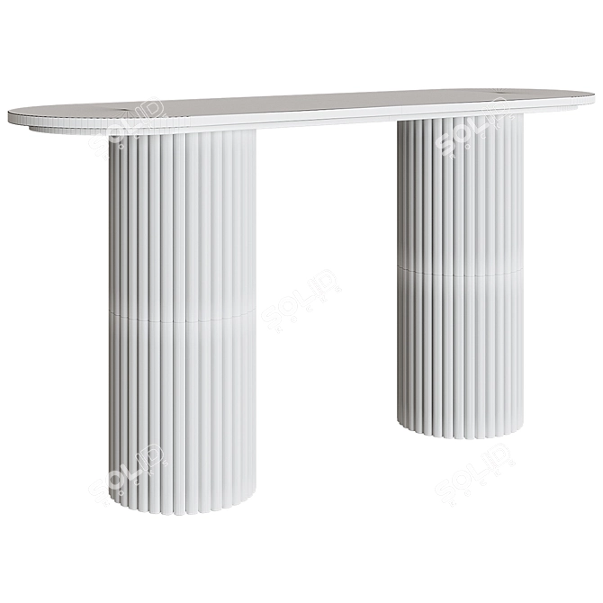 Title: Olivia's Hampton Console Stand 3D model image 2