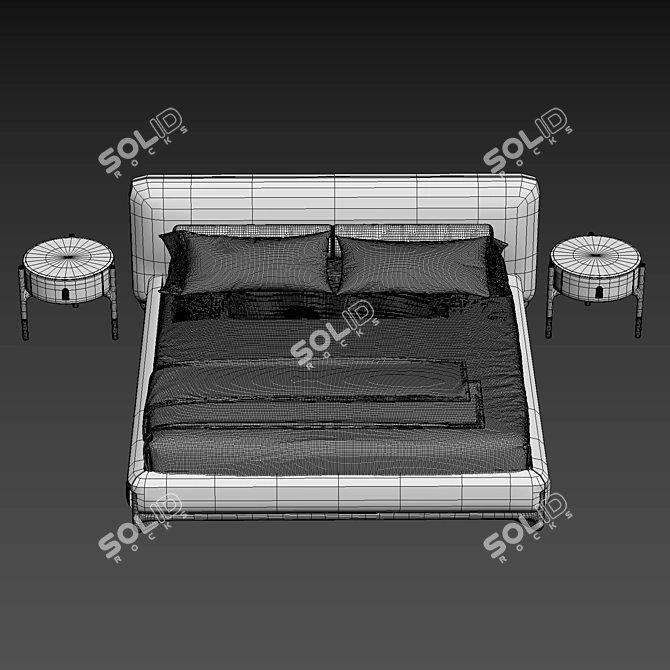 Elvemobilya Bed by Gogolov Art 3D model image 5