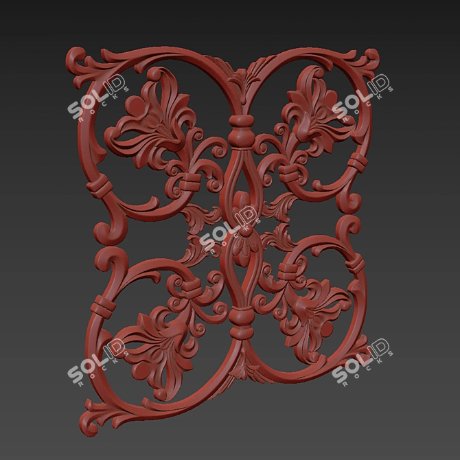 Luxury Ornament 3D Model Kit 3D model image 6