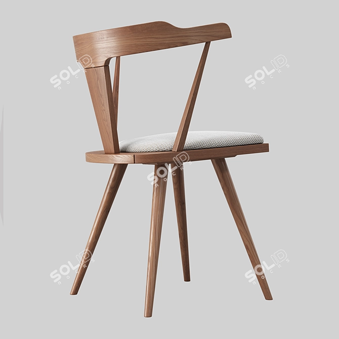 Stylish Dining Chair Angelo 3D model image 4