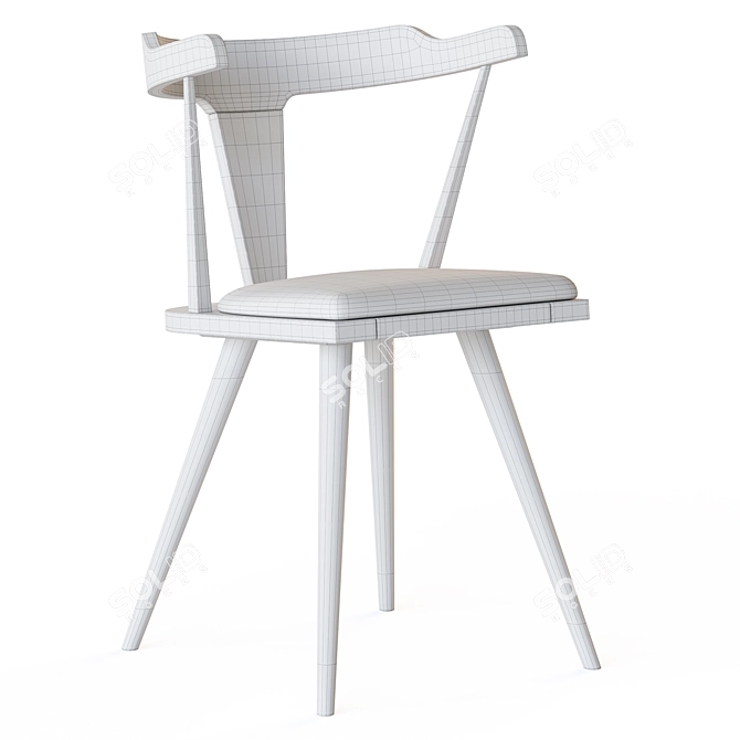 Stylish Dining Chair Angelo 3D model image 11