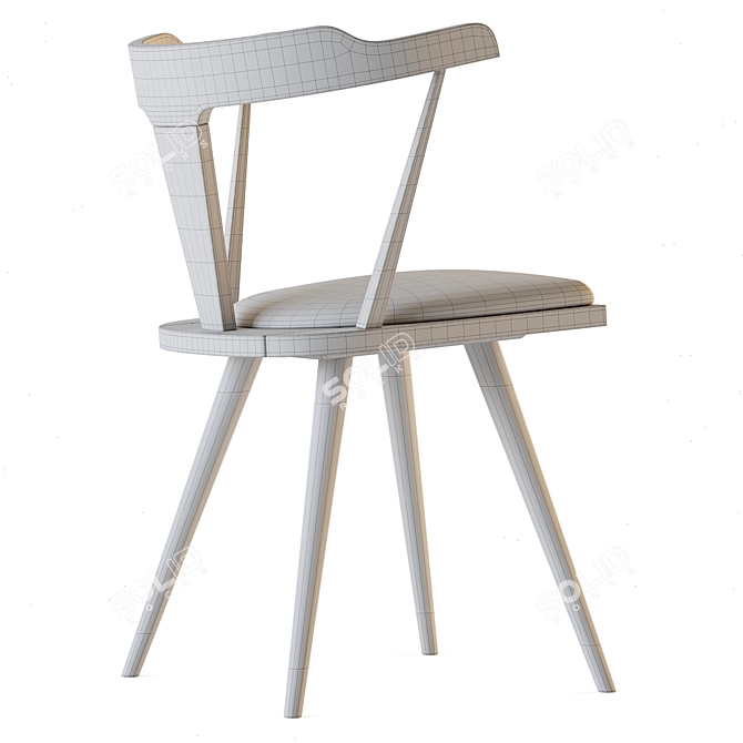 Stylish Dining Chair Angelo 3D model image 12