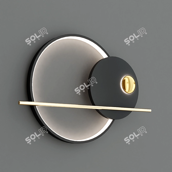 VECLI Modern LED Wall Lamp 3D model image 2