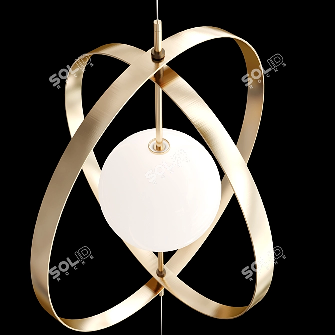 PAPILLON Glass Steel Dimmable Floor Lamp 3D model image 2