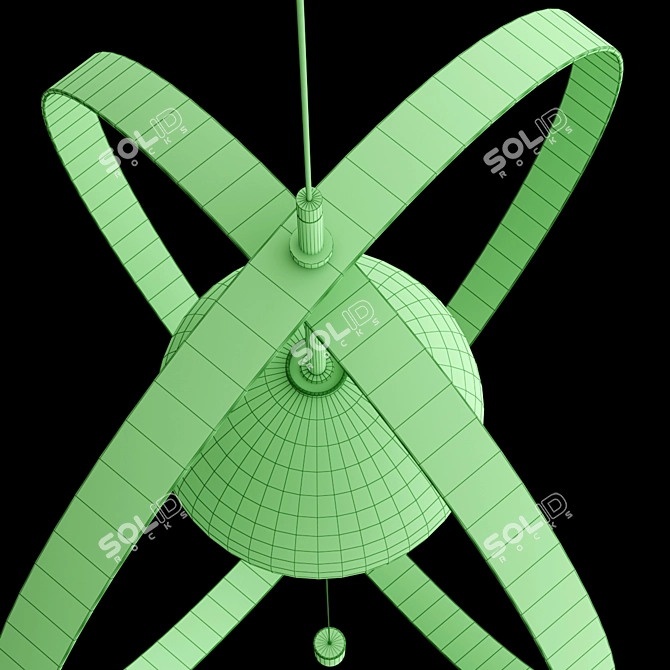 PAPILLON Glass Steel Dimmable Floor Lamp 3D model image 3