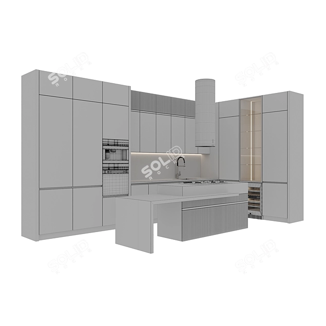 Modern Kitchen Appliance Bundle 3D model image 7