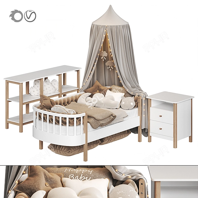 Ellipse Classic Children's Furniture 3D model image 4