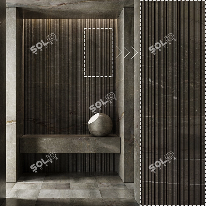 High Detail Marble Stone Material 3D model image 3