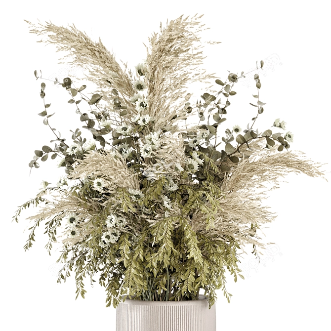 Dried Indoor Plant Bouquets Collection 3D model image 2