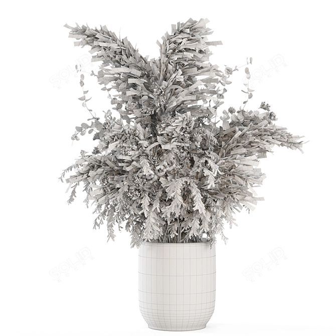 Dried Indoor Plant Bouquets Collection 3D model image 5