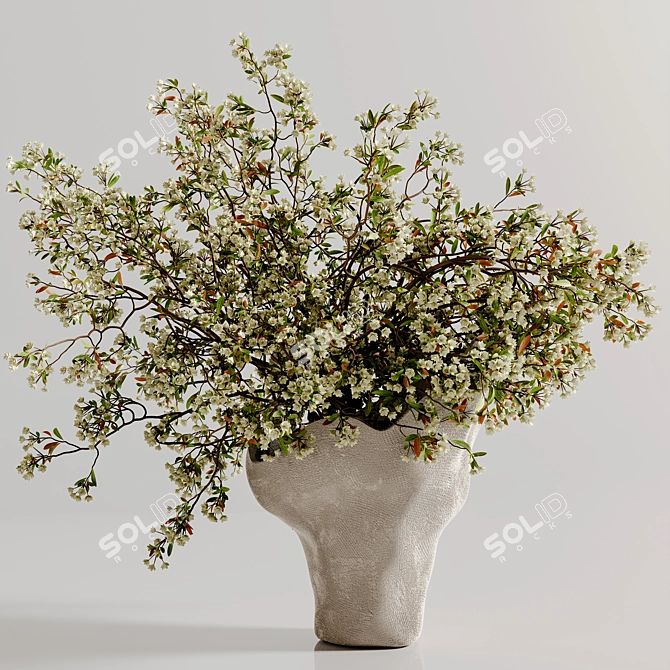 Plant Bouquet Vase 3D Model 3D model image 5