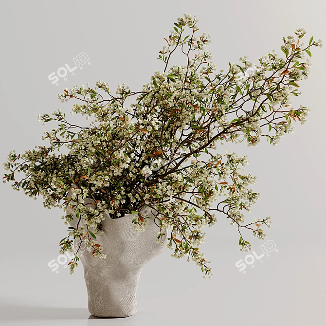 Plant Bouquet Vase 3D Model 3D model image 7