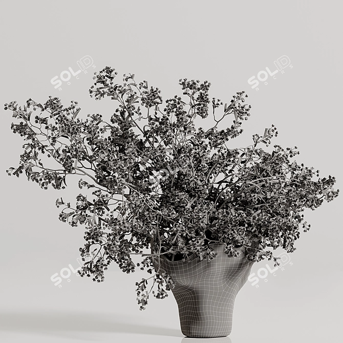 Plant Bouquet Vase 3D Model 3D model image 9