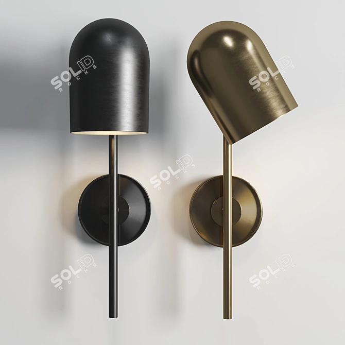 Elegant Lum Luceo Wall Light 3D model image 3