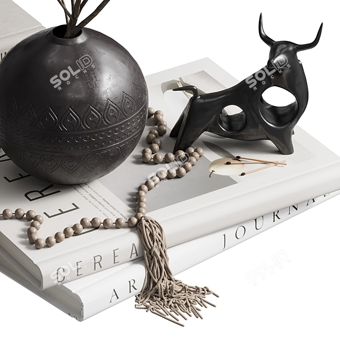 Elegant Decor Set 58 3D model image 2