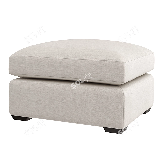 Landon Ottoman: Stylish Elegance Defined 3D model image 1